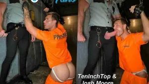 Teninchtop Fucks Josh Moore in Prison-Bwc Bareback