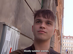 College Guy Strips For Fast Cash And Surprises Everyone By Taking A Cock Deep In His Mouth