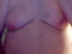 Fat Amateur Playing With His Nipples On Cam
