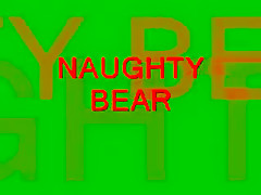 Fat Bear Fucking His Butt With A Dildo