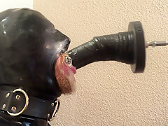 Machine Fucking A Rubber Pig Throat With Slime – Edition