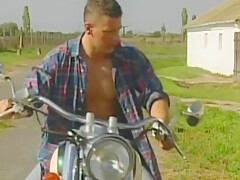 Three Straiht Latino Muscle Motornbikers Ficking Rough Outdo