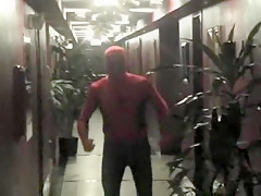 Horny Guys In Latex Suits Making Out