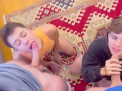 Hot Foursome With Double Penetration