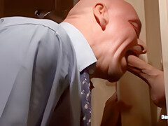 Jonathan Jarrett In Kneels And Worships Cocks While Others Jerk Theirs