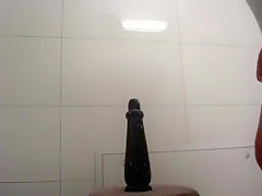 Big fat dildo anal