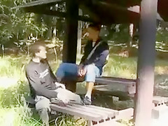 Lustful Gay Guys Outdoor Ass Stuffing