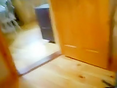 Big fat bear jerks off