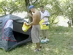 Horny Camping Guys Sucking and Fucking