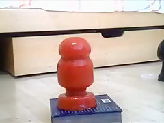 Huge anal Insertion with cum