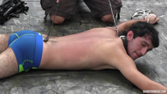 Kayden Winters In Brandon Cummings Roped Down And Flogged Before Fucks His Eager Ass