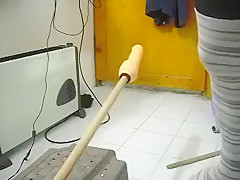 Machine Fucked and Masturbation