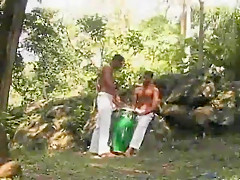 Sultry Latinos Outdoor Screwing