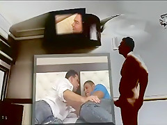 Two Latino hunks ass fucking